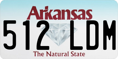 AR license plate 512LDM