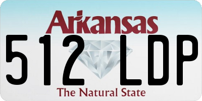 AR license plate 512LDP
