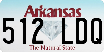 AR license plate 512LDQ