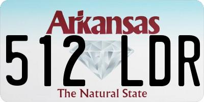 AR license plate 512LDR