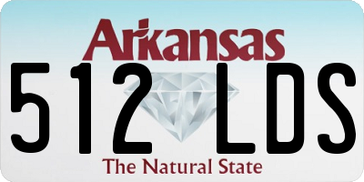 AR license plate 512LDS