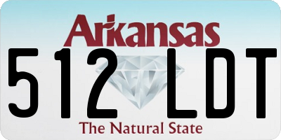 AR license plate 512LDT