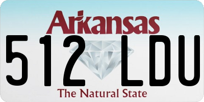 AR license plate 512LDU