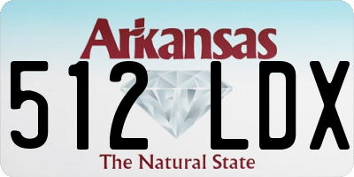 AR license plate 512LDX