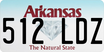 AR license plate 512LDZ