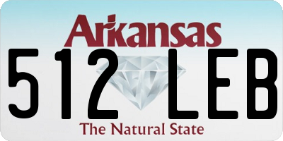 AR license plate 512LEB