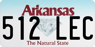 AR license plate 512LEC