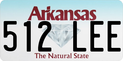 AR license plate 512LEE