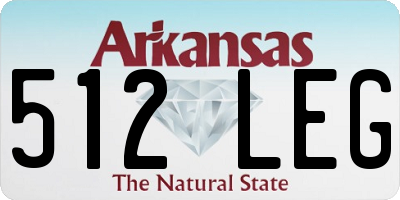 AR license plate 512LEG
