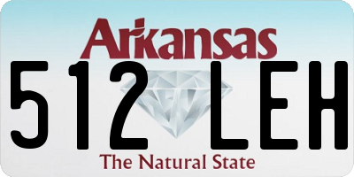 AR license plate 512LEH