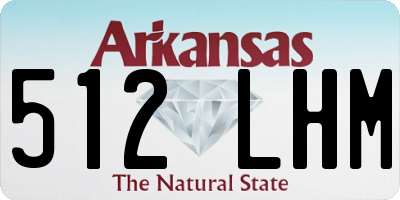 AR license plate 512LHM