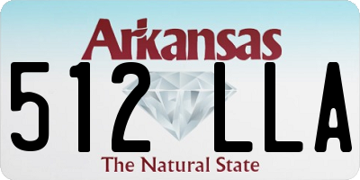 AR license plate 512LLA