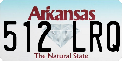 AR license plate 512LRQ