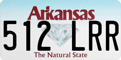 AR license plate 512LRR