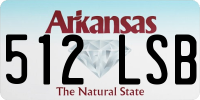 AR license plate 512LSB