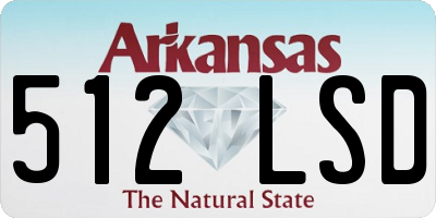 AR license plate 512LSD