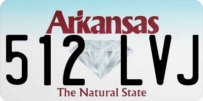 AR license plate 512LVJ