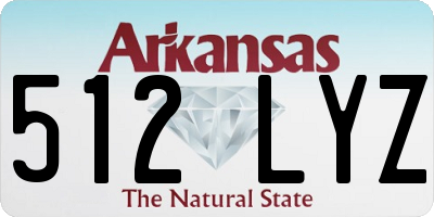 AR license plate 512LYZ