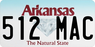 AR license plate 512MAC