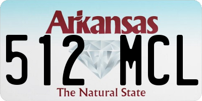 AR license plate 512MCL