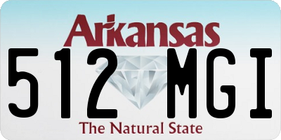 AR license plate 512MGI