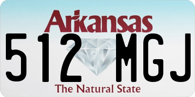 AR license plate 512MGJ