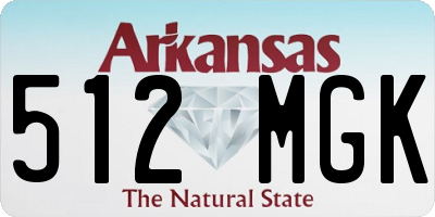 AR license plate 512MGK