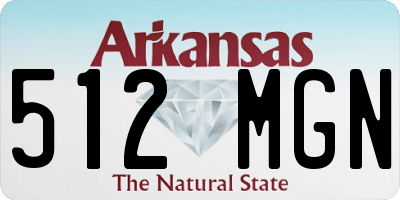 AR license plate 512MGN