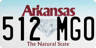 AR license plate 512MGO