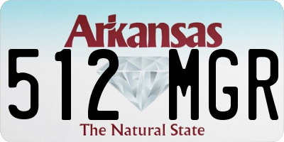 AR license plate 512MGR