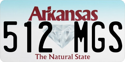 AR license plate 512MGS