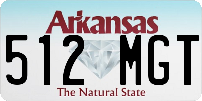 AR license plate 512MGT