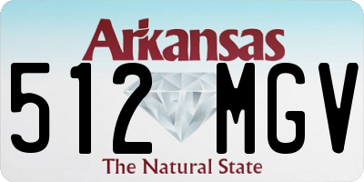 AR license plate 512MGV