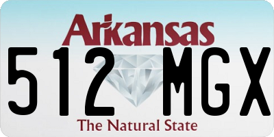 AR license plate 512MGX
