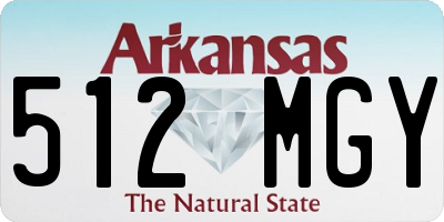 AR license plate 512MGY