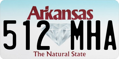 AR license plate 512MHA