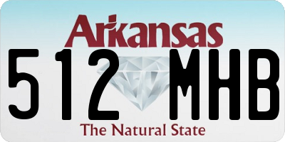 AR license plate 512MHB