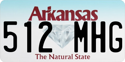AR license plate 512MHG