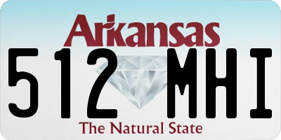 AR license plate 512MHI
