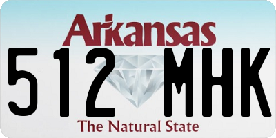 AR license plate 512MHK