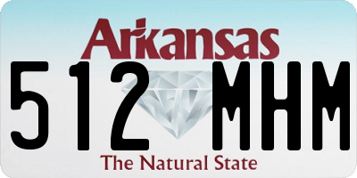 AR license plate 512MHM