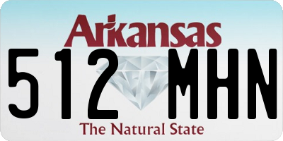 AR license plate 512MHN