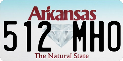 AR license plate 512MHO