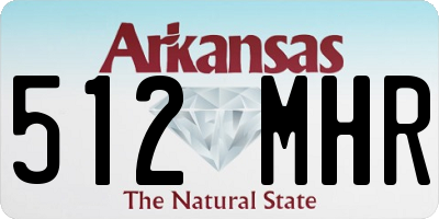 AR license plate 512MHR