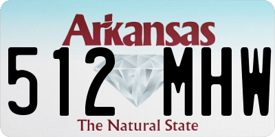 AR license plate 512MHW