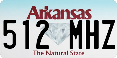 AR license plate 512MHZ