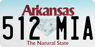 AR license plate 512MIA