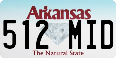 AR license plate 512MID