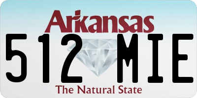 AR license plate 512MIE