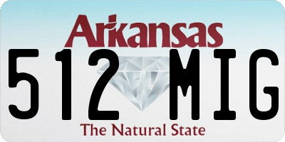 AR license plate 512MIG